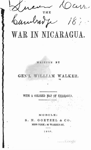 The War in Nicaragua