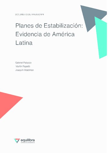 Planes de Estabilización: Evidencia de América Latina