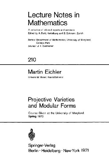 Projective varieties and modular forms