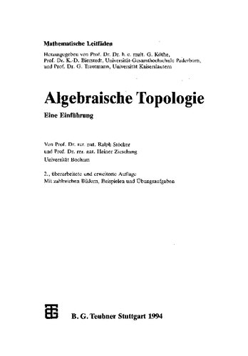 Algebraiscbe Topologie