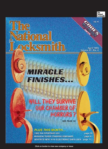 The National Locksmith: Volume 67, Number 4