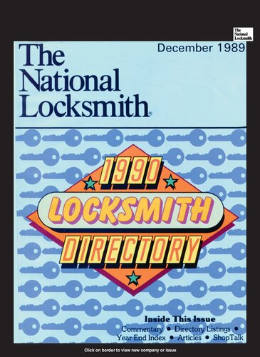 The National Locksmith: Volume 60, Number 12