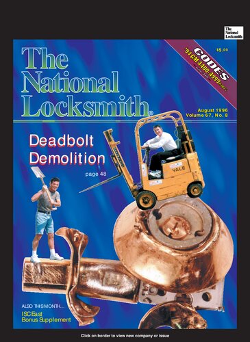 The National Locksmith: Volume 67, Number 8