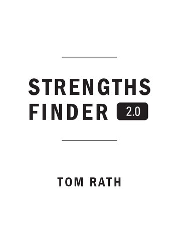 Strengths Finder 2.0