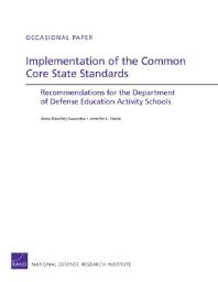 Implementation of the Common Core State Standards: Recommendations for the Department of Defense Education Activity Schools