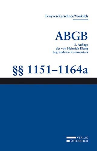 Kommentar zum ABGB - Klang-Kommentar Bd. 22: §§1151-1164, Dienstvertrag