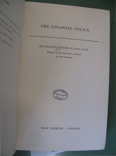 The Colonial Police