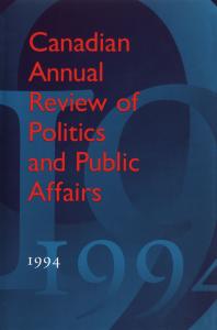 Canadian Annual Review of Politics and Public Affairs: 1994