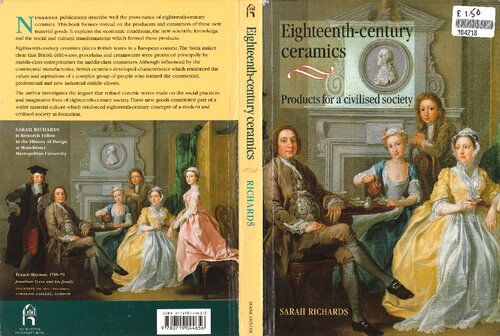 Eighteenth-Century Ceramics: Products for a Civilised Society (Studies in Design)