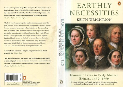 Earthly Necessities: Economic Lives in Early Modern Britain