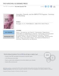 Innovation, Diversity, and the SBIR/STTR Programs: Summary of a Workshop