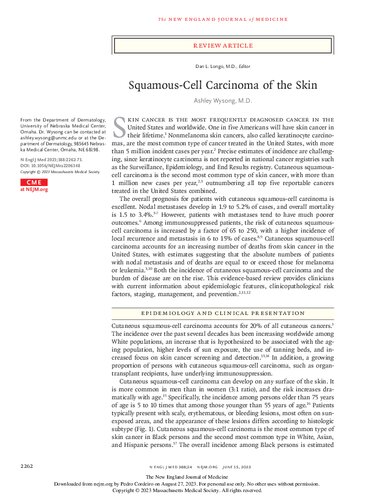 Squamous-Cell Carcinoma of the Skin