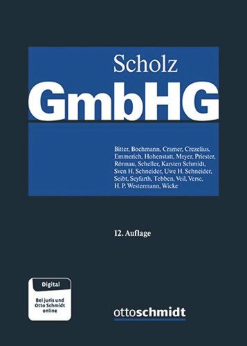 GmbH-Gesetz, Band 2: Kommentar mit Anhang Konzernrecht