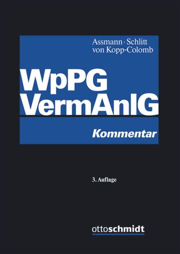Wertpapierprospektgesetz/ Vermögensanlagengesetz: Kommentar