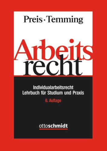 Arbeitsrecht: Individualarbeitsrecht - Lehrbuch für Studium und Praxis