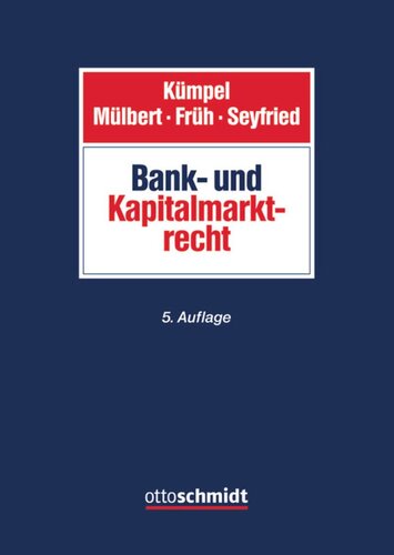 Bank- und Kapitalmarktrecht