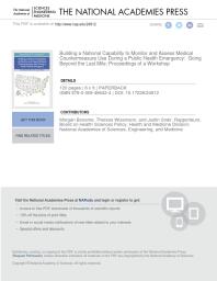 Building a National Capability to Monitor and Assess Medical Countermeasure Use During a Public Health Emergency: Going Beyond the Last Mile: Proceedings of a Workshop