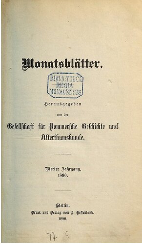 Monatsblätter