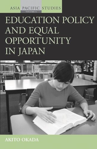Education Policy and Equal Opportunity in Japan