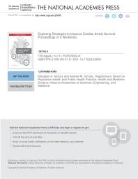 Exploring Strategies to Improve Cardiac Arrest Survival: Proceedings of a Workshop