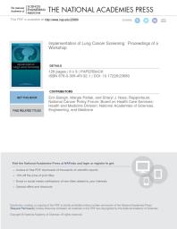 Implementation of Lung Cancer Screening: Proceedings of a Workshop
