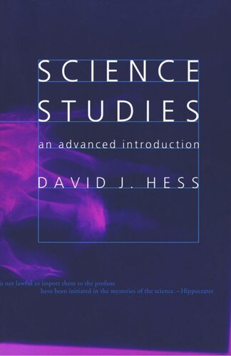 Science Studies: An Advanced Introduction