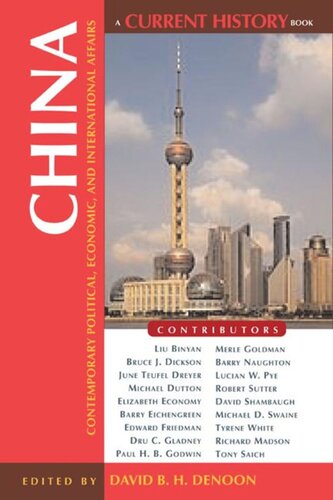 China: Contemporary Political, Economic, and International Affairs