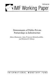 Determinants of Public-Private Partnerships in Infrastructure