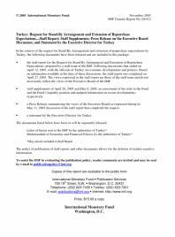 Turkey: Request for Stand-By Arrangement and Extension of Repurchase Expectations : Staff Report, Staff Supplements, Press Release on the Executive Board Discussion, and Statement by the Executive Director for Turkey