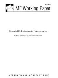 Financial Dollarization in Latin America
