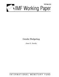Gender Budgeting