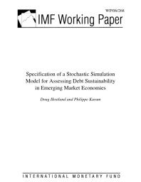 Specification of a Stochastic Simulation Model for Assessing Debt Sustainability in Emerging Market Economies