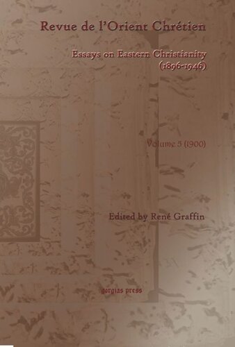 Revue de l’Orient Chrétien (1896-1946)