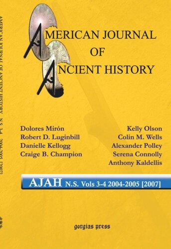 American Journal of Ancient History (New Series 3-4, 2004-2005 [2007]): 3-4
