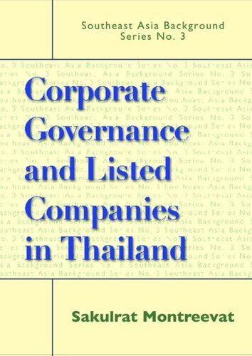 Corporate Governance of Listed Companies in Thailand