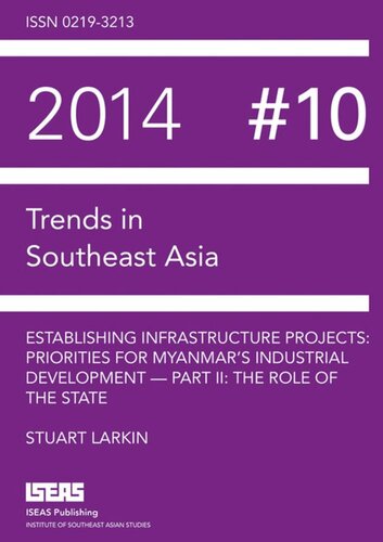 Establishing Infrastructure Projects: Priorities for Myanmar’s Industrial Development — Part II: The Role of the State