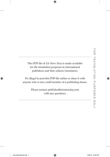 Eat Move Sleep: How Small Choices Lead to Big Changes