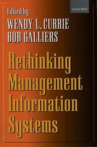 Rethinking Management Information Systems: An Interdisciplinary Perspective