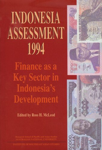 Indonesia Assessment 1994: Finance as a Key Sector in Indonesia's Development