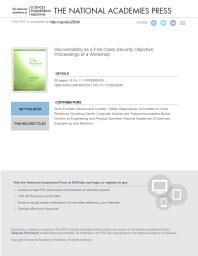 Recoverability As a First-Class Security Objective: Proceedings of a Workshop