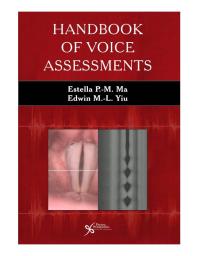 Handbook of Voice Assessments