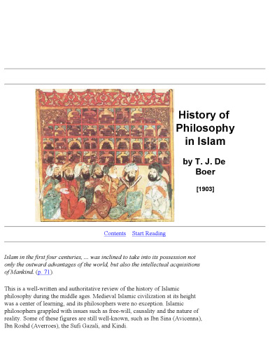 History of Philosophy in Islam