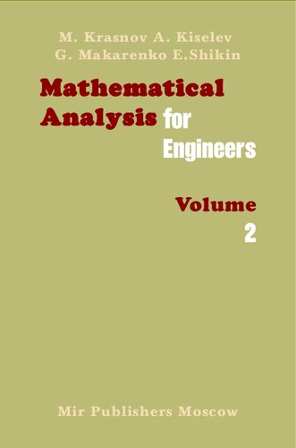 Mathematical Analysis for Engineers, Volume 2