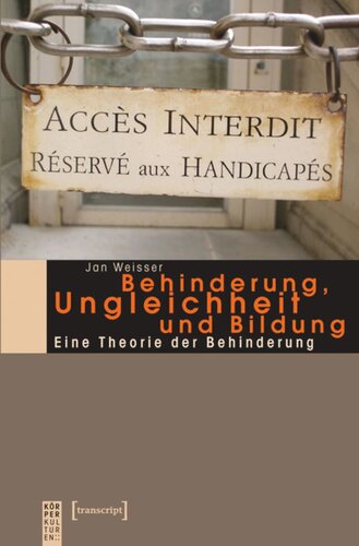 Behinderung, Ungleichheit und Bildung: Eine Theorie der Behinderung