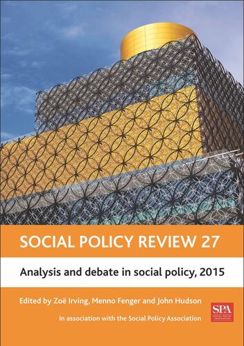 Social Policy Review 27: Analysis and Debate in Social Policy, 2015