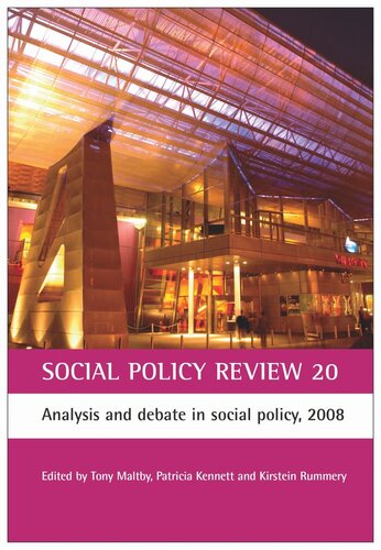 Social Policy Review 20: Analysis and debate in social policy, 2008