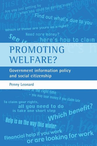 Promoting welfare?: Government information policy and social citizenship