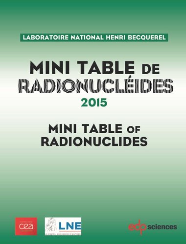Mini Table de radionucléides 2015