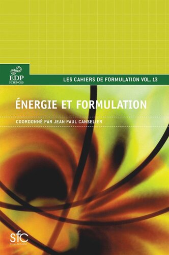 Énergie et formulation