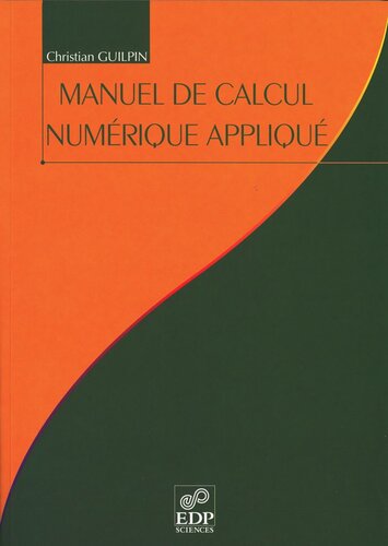 Manuel de calcul numérique appliqué